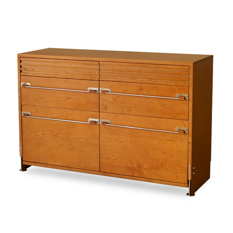 Commode d'appoint Mid-Century, Brun