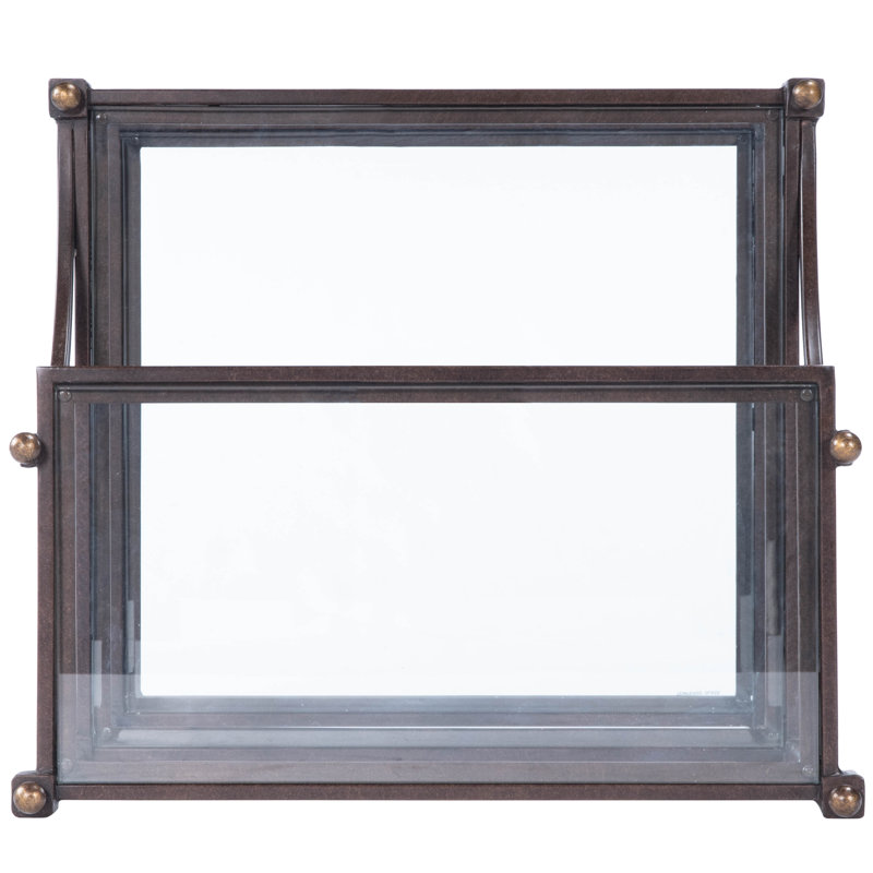 Peninsula Metal & Glass Side Table, Butler Hallmark