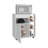 White 1-door Microwave Stand