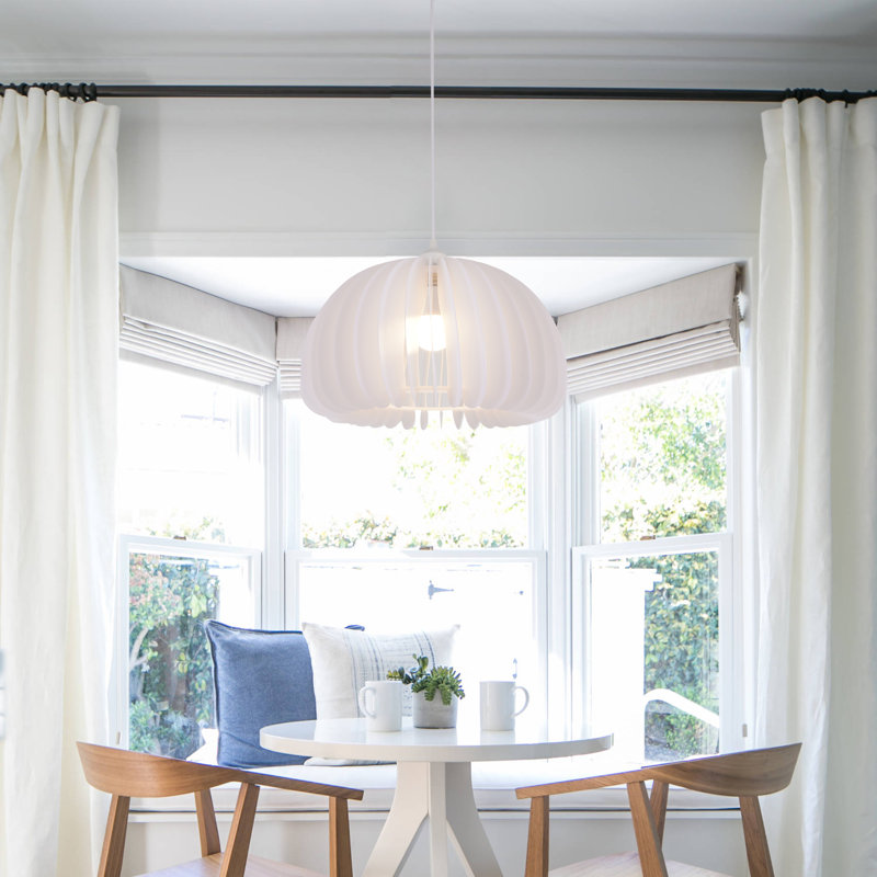 White Pumpkin-shaped Modern Pendant Light