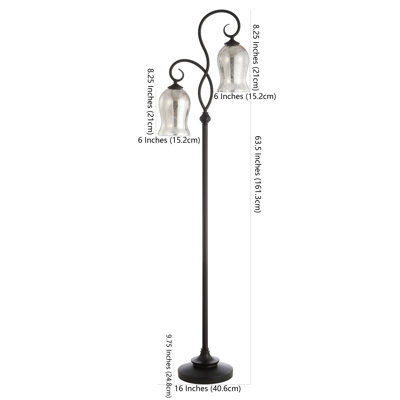 Lampe sur pied arquée 64 po Wisner