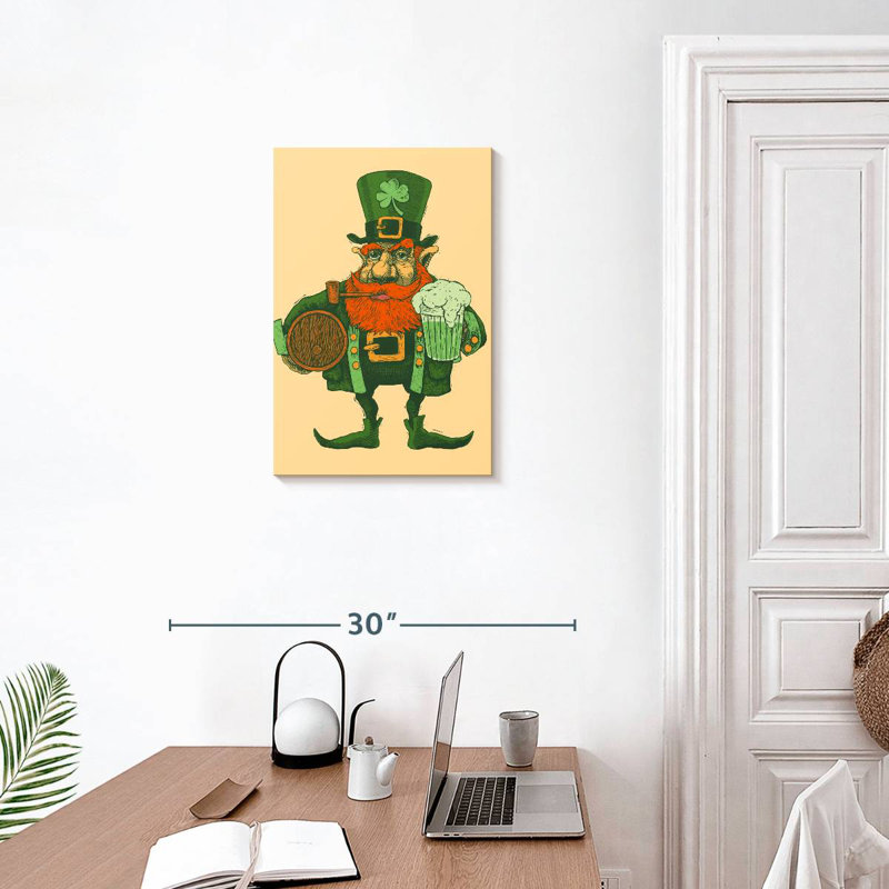 Lelend Vintage Leprechaun, 24" H x 16" W