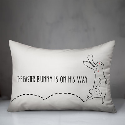 Easter Easter Bunny Is On His Way Lumbar Pillow