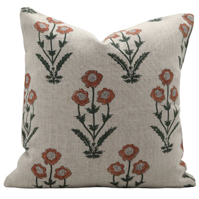 Coussin décoratif décoratif en tissu fabriqué à la main Fab Divine Amitabh pour canapé et lit - 18 po x 18 po