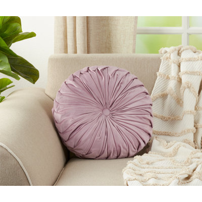 Madison Collection Buttons Reversible Throw Pillow