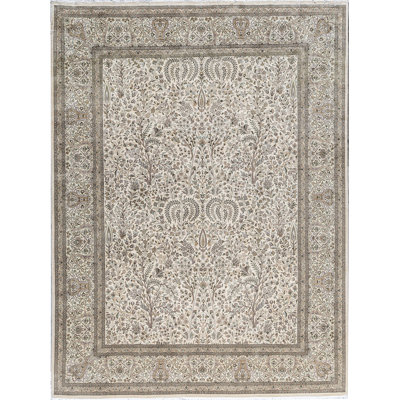 Avalon Wool Oriental Area Rug in Cream