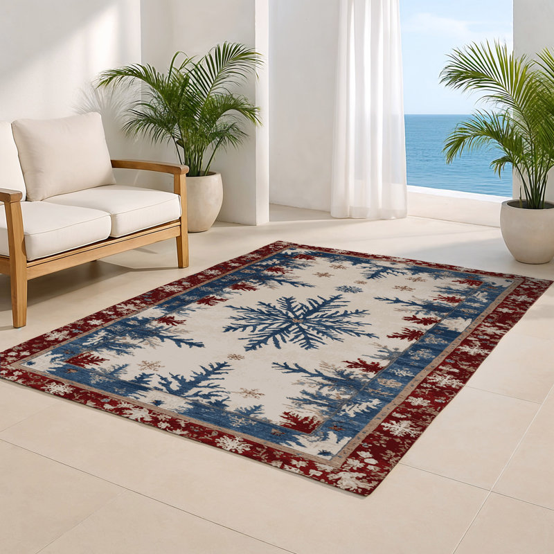 Tapis beige français d'intérieur et d'extérieur, Rectangulaire 8 pi x 10 pi