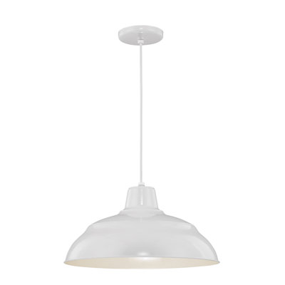 Luminaire suspendu simple en forme de dôme à 1 lumière Abrahamson