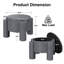 Repose-pieds 24 po avec plateau amovible-1533068649