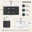 Whitfield 800mm Single Bathroom Vanity with Integrated Ceramic Basin