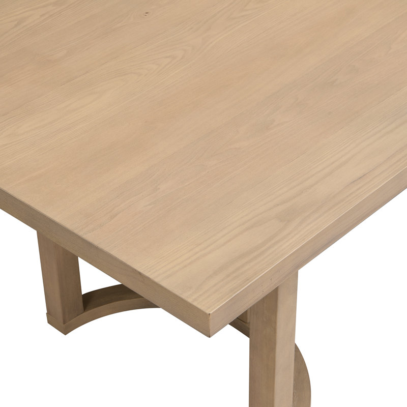 Harlan Rectangular Dining Table, 30" H x 95" L x 39" W, Natural Ash