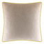 Housse de coussin en velours à motif floral brodé 18 po x 18 po