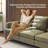 83.5" Upholstered Square Arm Suede Sofa-773577989