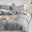 Ensemble de housse de couette à rayures 100% coton lavé MooMee-105229475-108306142