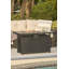 42" Rectangular Steel Propane Fire Pit Table with Hidden Tank, Tile Top & 60,000 BTU Burner – Black