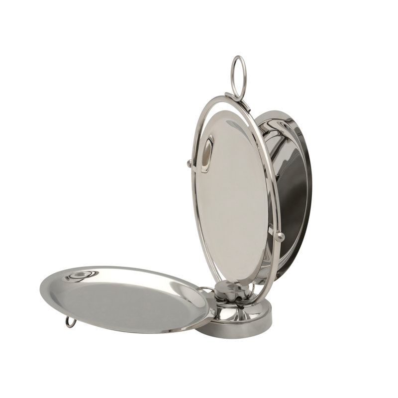 Support de service rond pliable