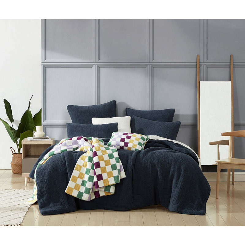 Midnight Full Microfiber Reversible Comforter