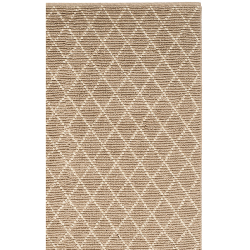 Aeris Hand Woven Jute Geometric Rug, Rectangle 4' x 6'