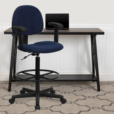 Fabric Drafting Chair with Adjustable Cylinders