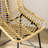 Rattan Bar Stools Set Of 4, 26" Counter Height Barstools, Boho Kitchen Island Stools With Breathable Wicker Seat And Back-1399347097