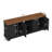 Mid-Century Modern TV Stand for TVs up to 75",Black-2074262678