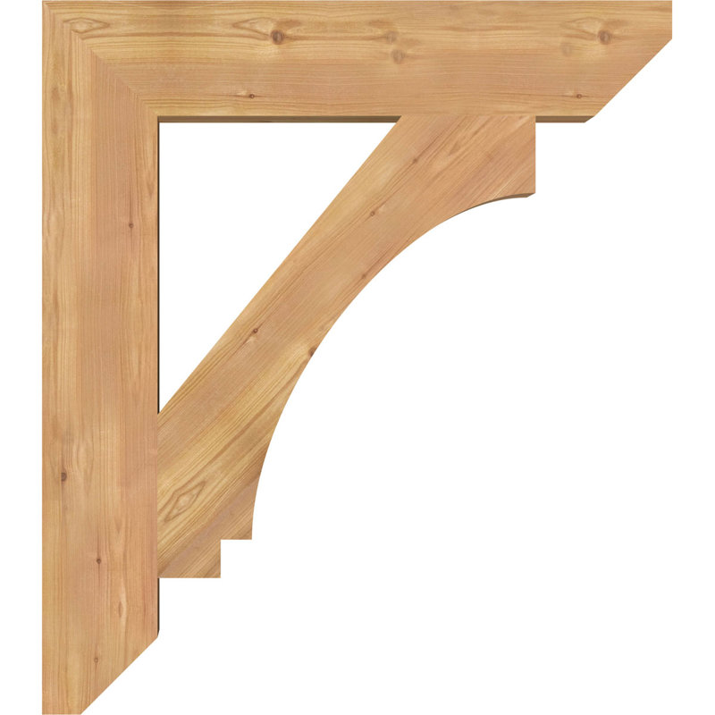 BKTIMP06 Support en bois rustique à lattes impériales, Cèdre rouge de l'Ouest (lisse), H 34 po x l 5,5 po x P 30 po