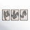 Menton "Linework" 3-Piece Print Set