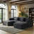 107" U/L Shape Cloud Modular Sectional Sofa with 2 Ottomans, Luxury Durable Corduroy Couch, Deep Seat Gray Compression Couches,No Assembly Required for Living Room-388418313