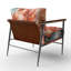 Davidenko - Chaise d'appoint rembourrée Palm Trees-2030682341