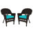 Burrowes Patio Chair with Cushions SET-26962522