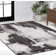 Izaki Contemporary Bohemian Abstract Marble Charcoal/Cream Rug