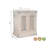 Expandable Solid Wood Mango Bar Cabinet with Stemware Rack & Bottle Storage-329738962