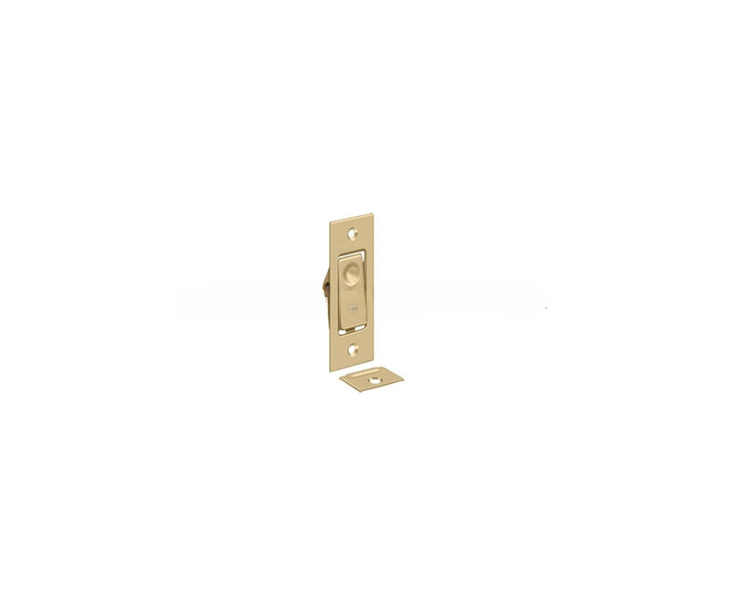 Deltana PDB42U4 Pocket Door Bolts; Jamb Bolt; Satin Brass Finish