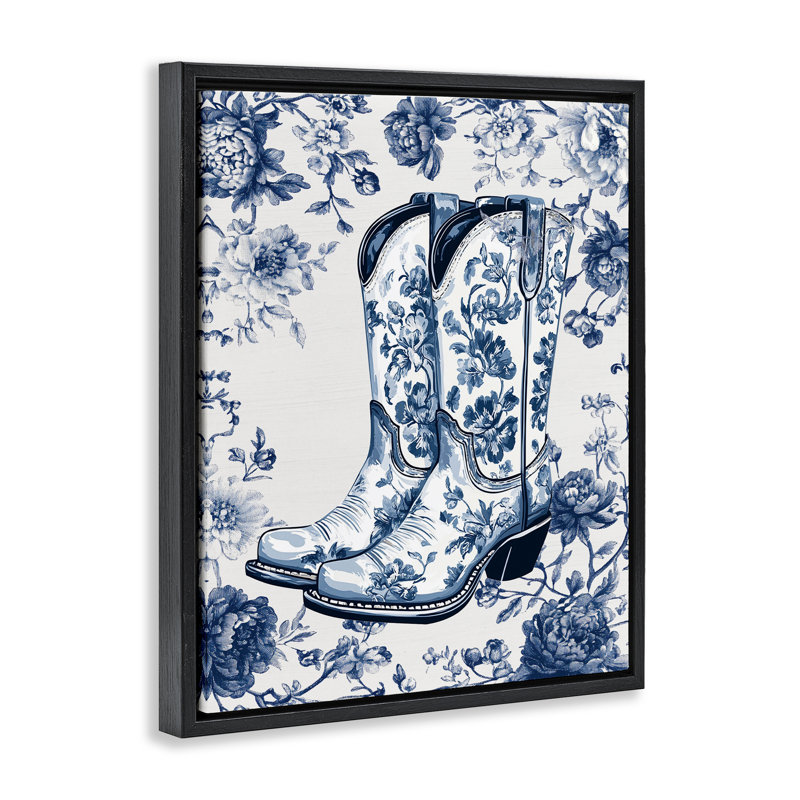 Cadre flottant Blue Spring, Cadre flottant noir de jais, H 21 po x l 17 po
