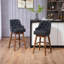 Versatile Set of 2 Swivel Bar Stools with Sturdy Construction and Comfortable Seating