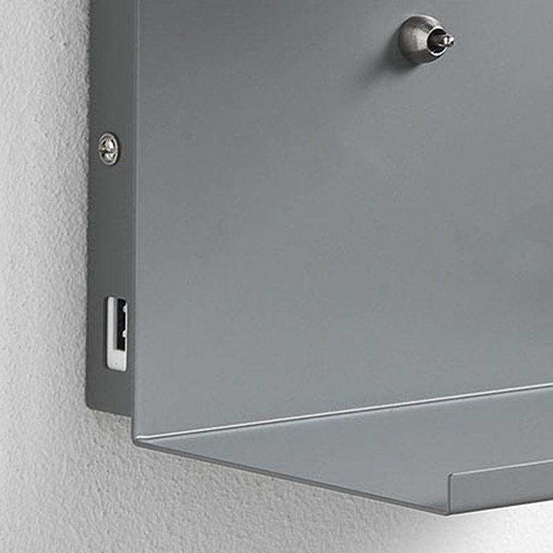 Saffold Armed Sconce, Grey