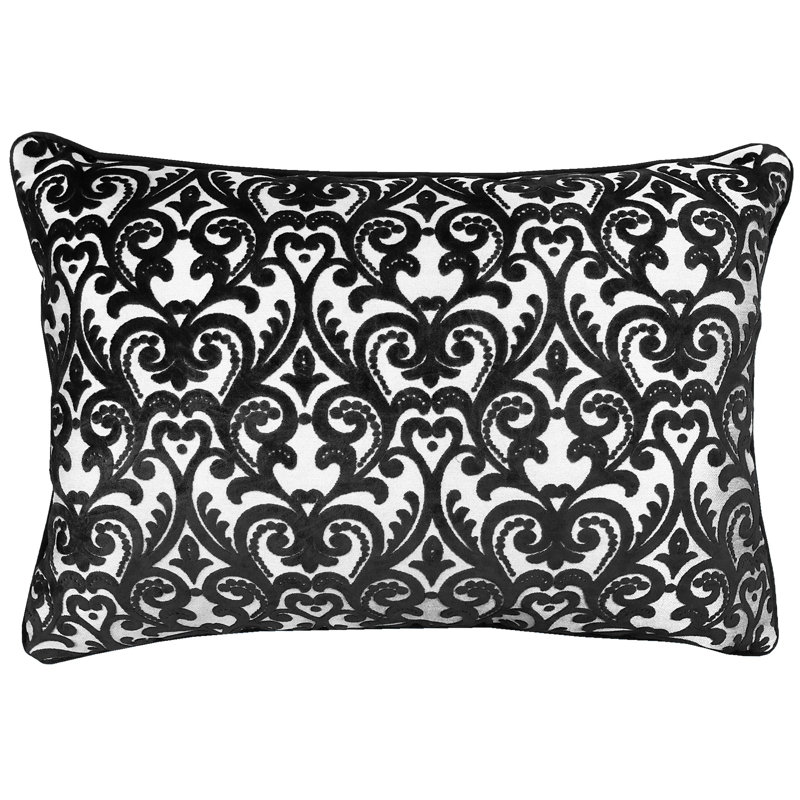 Rectangular Pillow Cover & Insert, Black