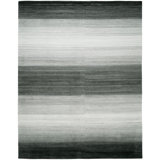 Hayter Striped Area Rug in Gray