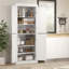Garde-manger autoportant, armoire de rangement haute avec 4 portes et 2 tablettes réglables