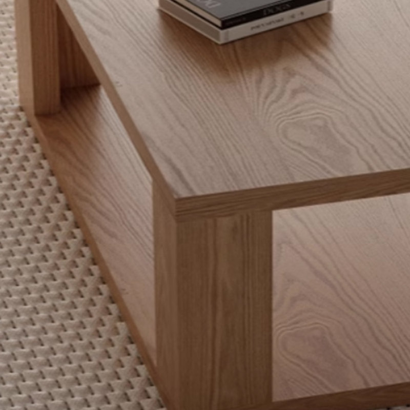 Table basse en bois massif, H 15,74 po x L 55,11 po x l 25,59 po