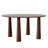 Caitlyn Soild Wood Round Dining Table with Four Leg-277632217-277632218