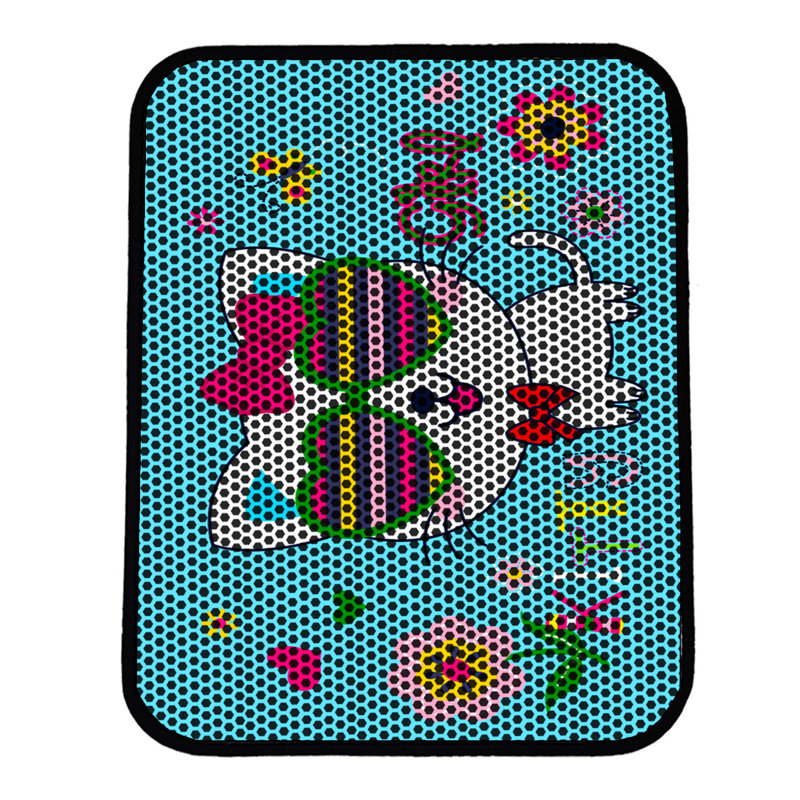 Tapis pour litière de qualité supérieure, 18 po x 24 po | 50% PVC / 50% polyester, lavable à la machine et passer l'aspirateur | Conception durable et facile à nettoyer pour les propriétaires d'animaux de compagnie | Protégez vos planchers des dégâts de la litière