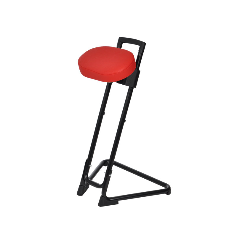 Adjustable Height Ergonomic Stool, Blazing red