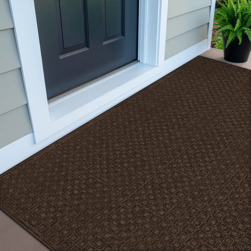 Paillasson Textures Blocks, L 48 po x L 72 po, Brun