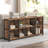 63" W Horizontal Organizer Bookshelf Standard Bookcase Industrial Long Wood Metal Book Shelf for Living Room and Home Office-1744724765