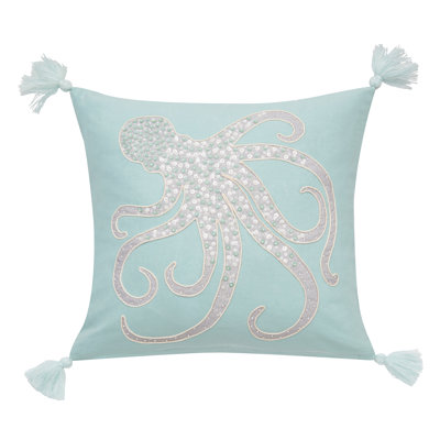 Sea glass Octopus Pillow