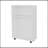 White Rolling Storage Cart With Versatile Compact Design