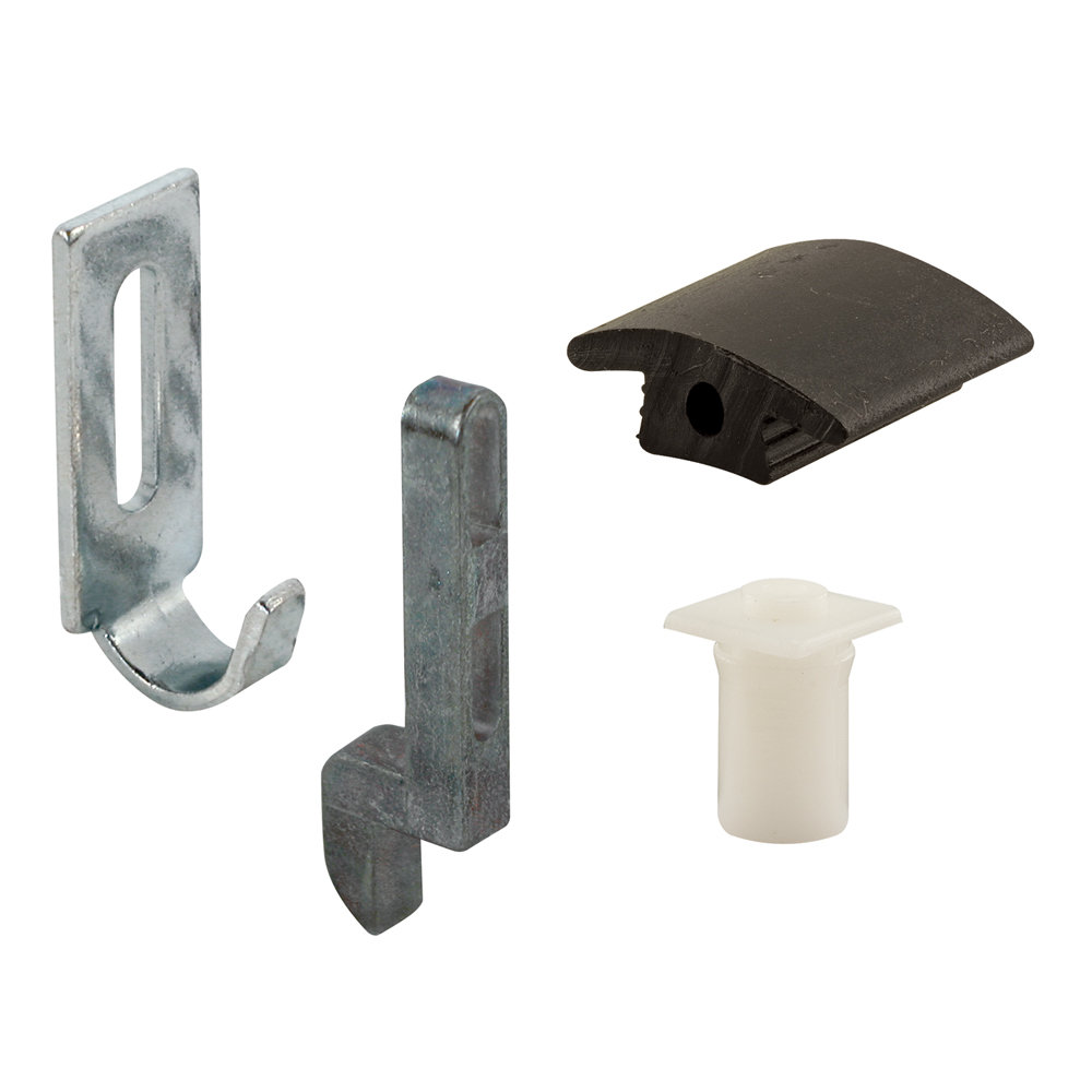 PrimeLine Sliding Screen Door Strike, Guide and Adjustment Kit, for