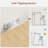 5-Tier Bookshelf, Boho Bookcase with Rattan Doors, Wooden Bookcase and Bookshelf with Storage,for Bedroom,Living Room