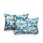 Polyester / Mélange de polyester Housse de coussin rectangulaire intérieure / extérieure lombaire et insert-1386450810